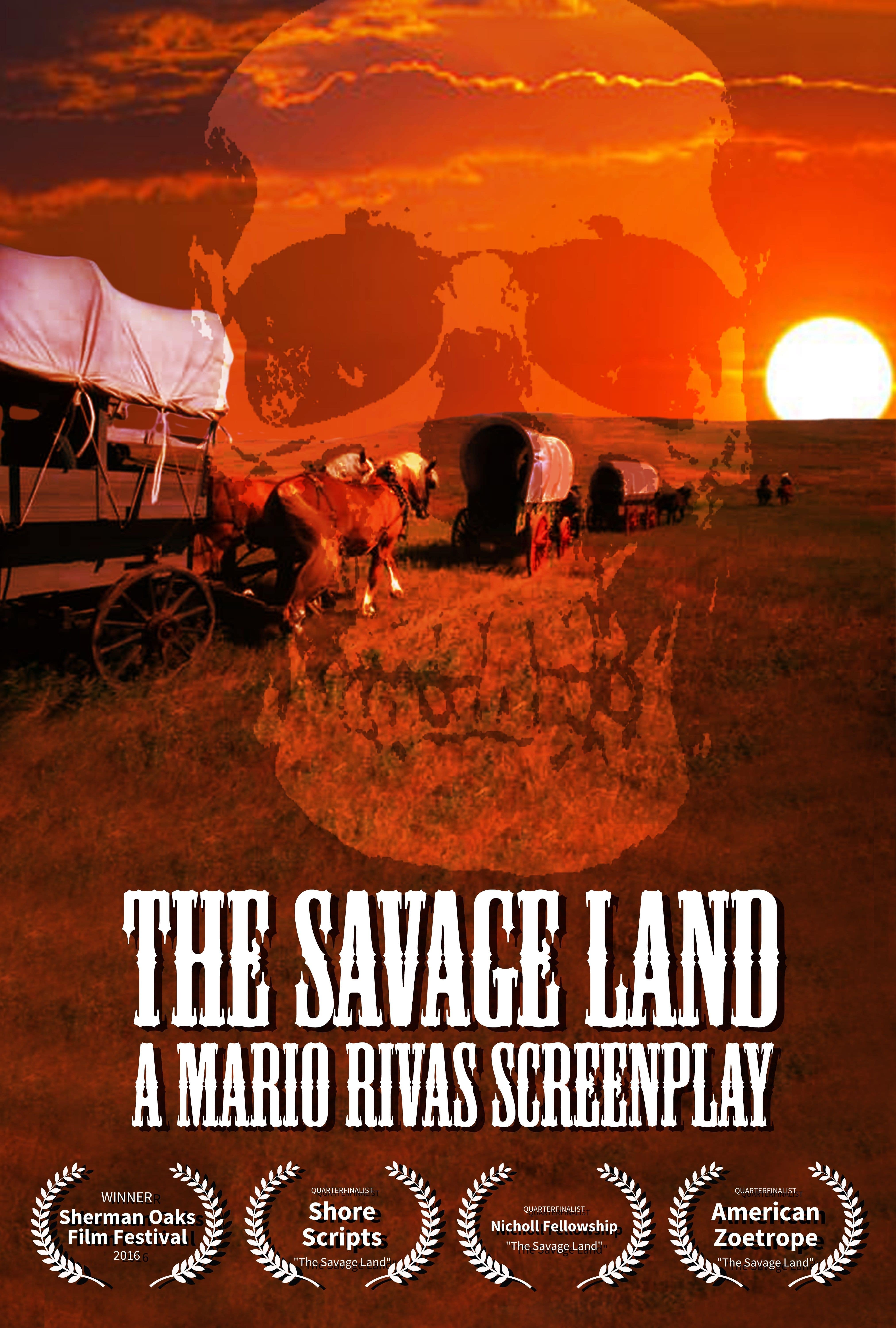 Mock poster for screenplay Savage Land, by Mario Rivas