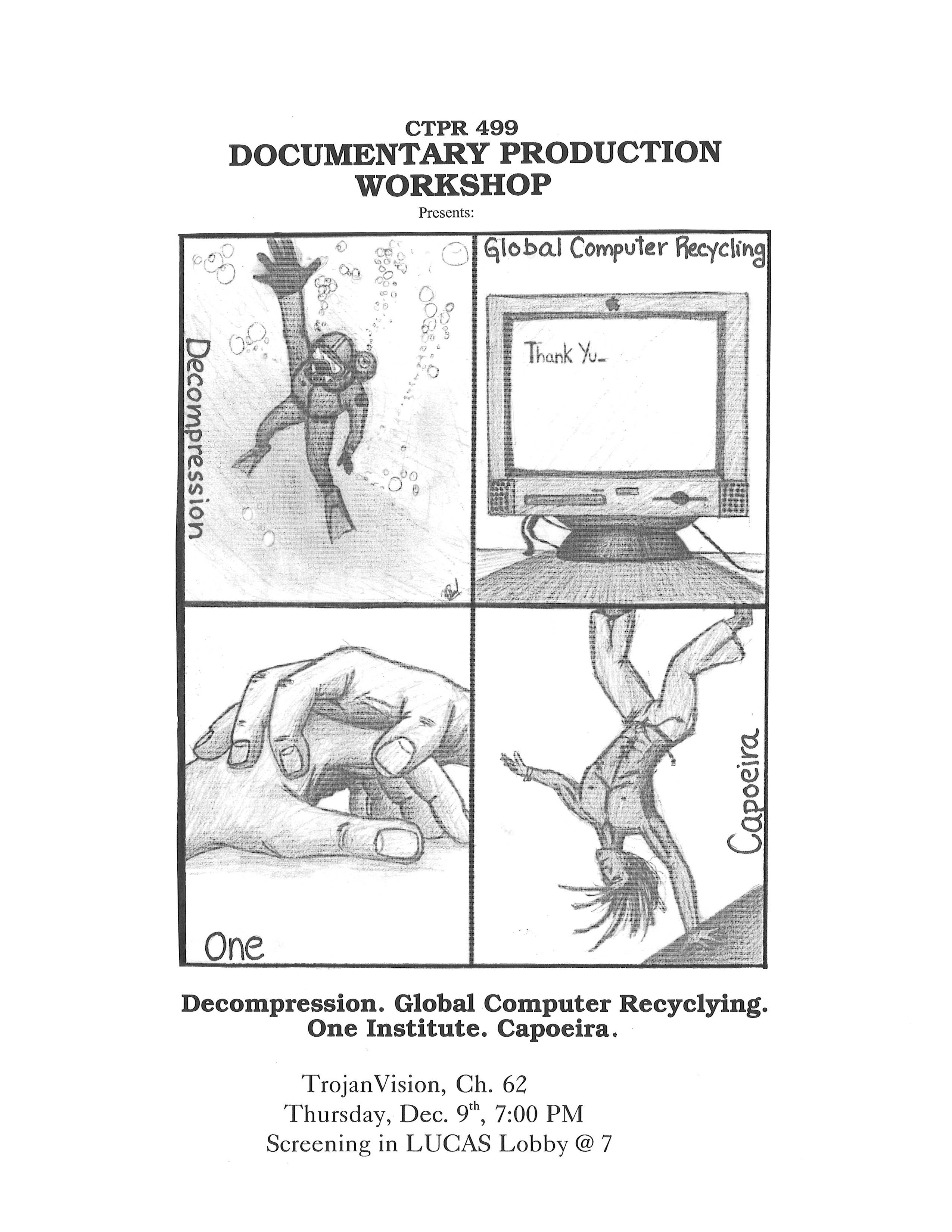 Poster for USC film school documentary class