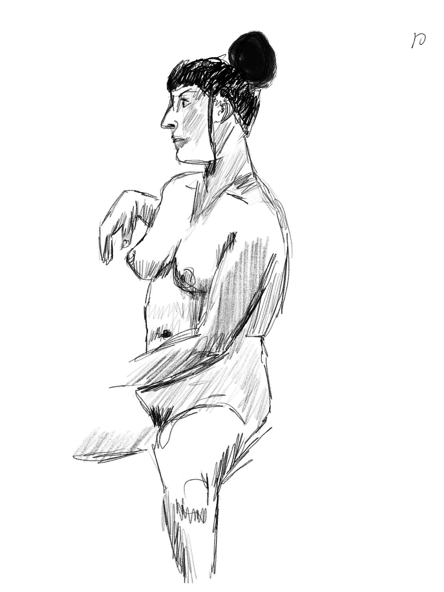 Digital drawing of a woman