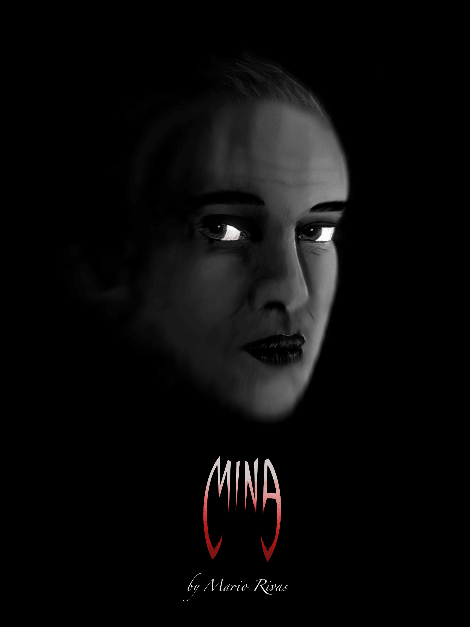 Mock poster for screenplay Mina, by Mario Rivas