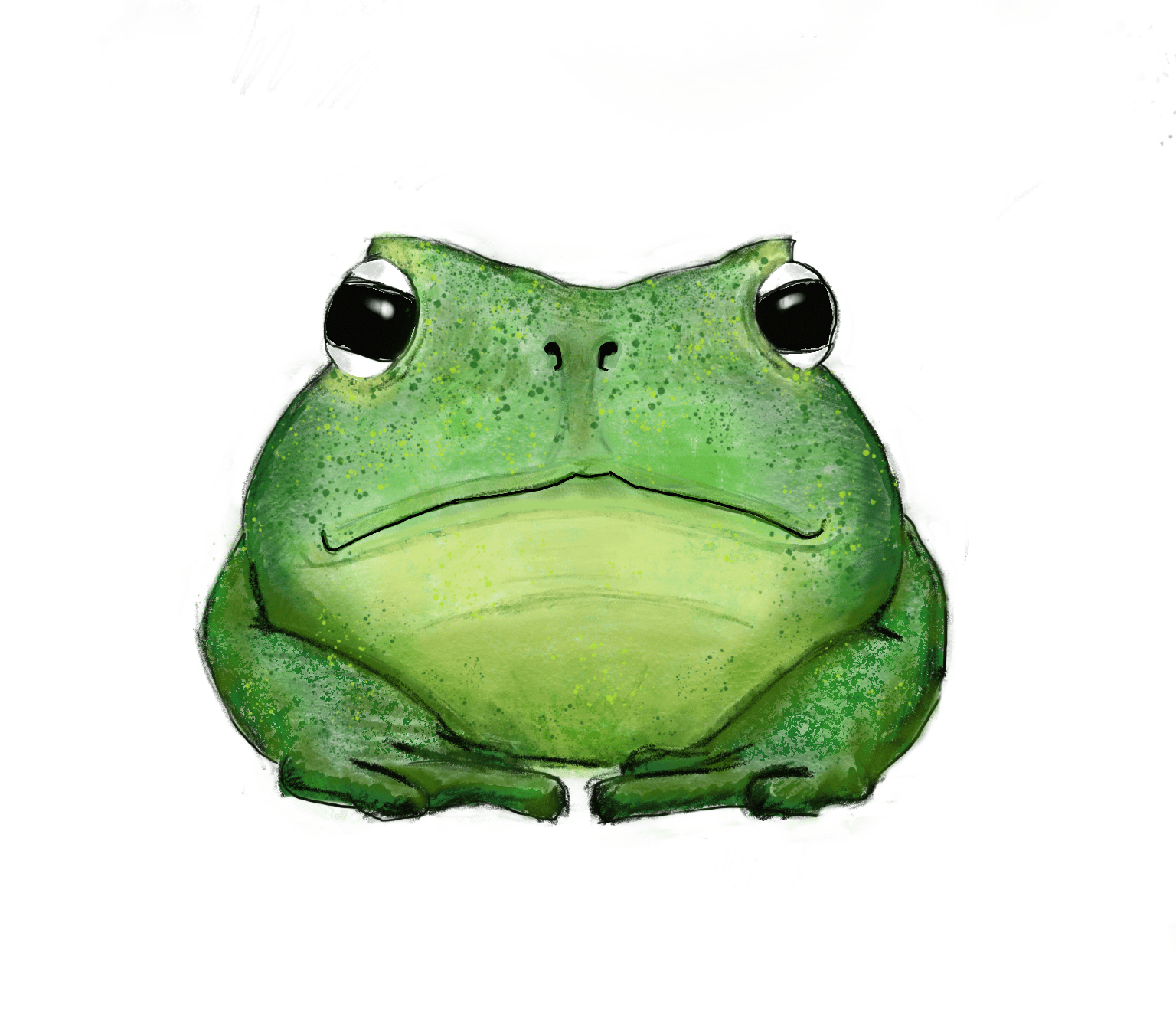 Digital drawing of a toad